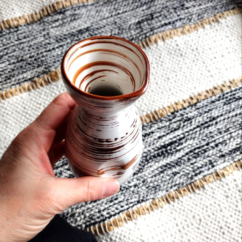 Pier 1 Brown and White Vases - Picture 3 of 4